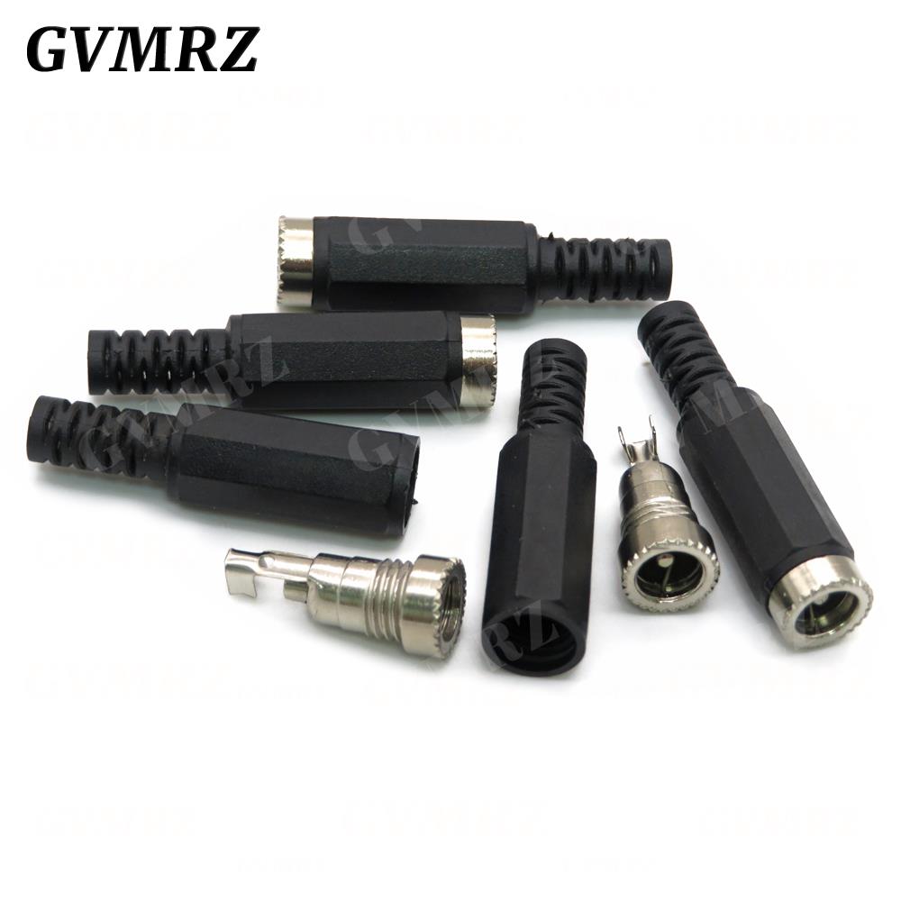 10PCS DC Connectors 5.5x2.1mm 3.5x1.3mm DC Power Plug Male Female Jack Socket Panel Mount DC Power Adapter Connector 5.5*2.1