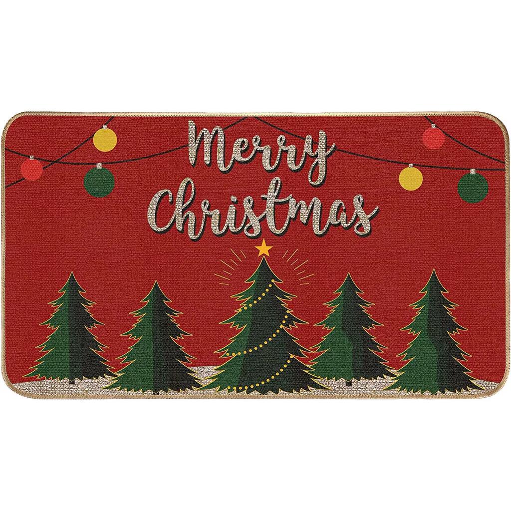 Christmas-Themed Floor Mat - Resistant To Dirt And Easy To Clean. Entryway Rug, Bathroom Door Mat, Home Decoration.