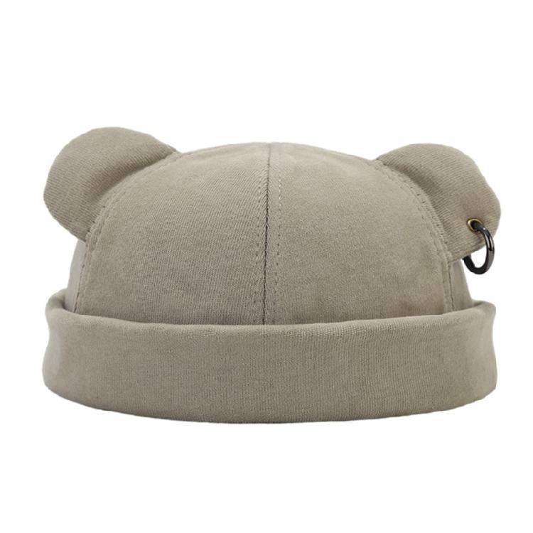 Japanische Bärenohren Mützen Hut für Hiphop-Enthusiasten Nicht verformbar Verdickt Warme Beanie-Mütze für Winter Herbst Erwachsene Unisex