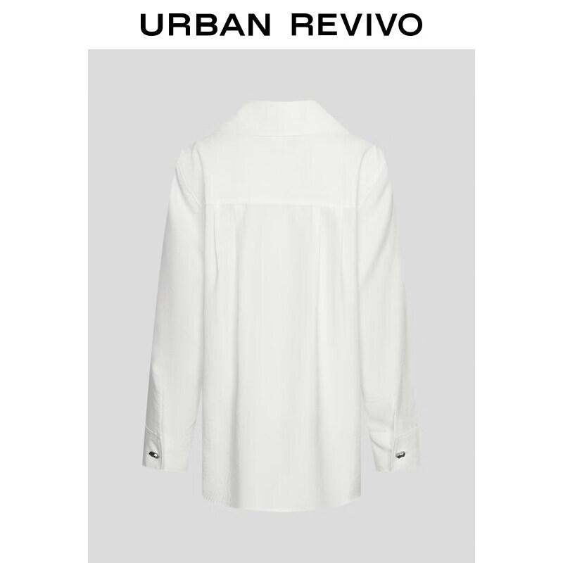 UR 2026 Spring Women's Charming V-Neck Lapel Blouse