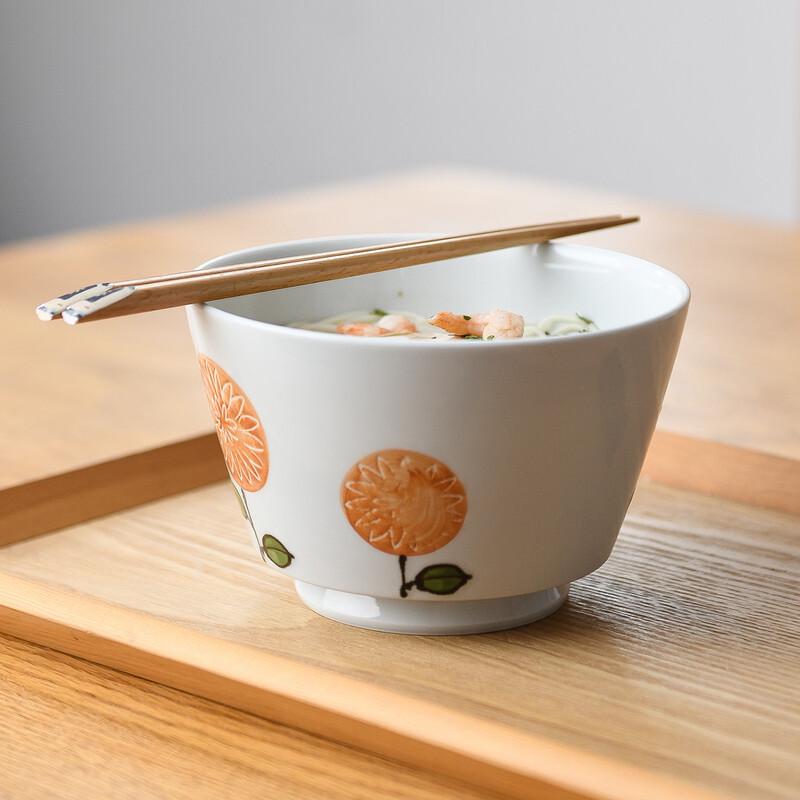 Japanese Style Anti-Scald Underglaze Ceramic Soup Bowl