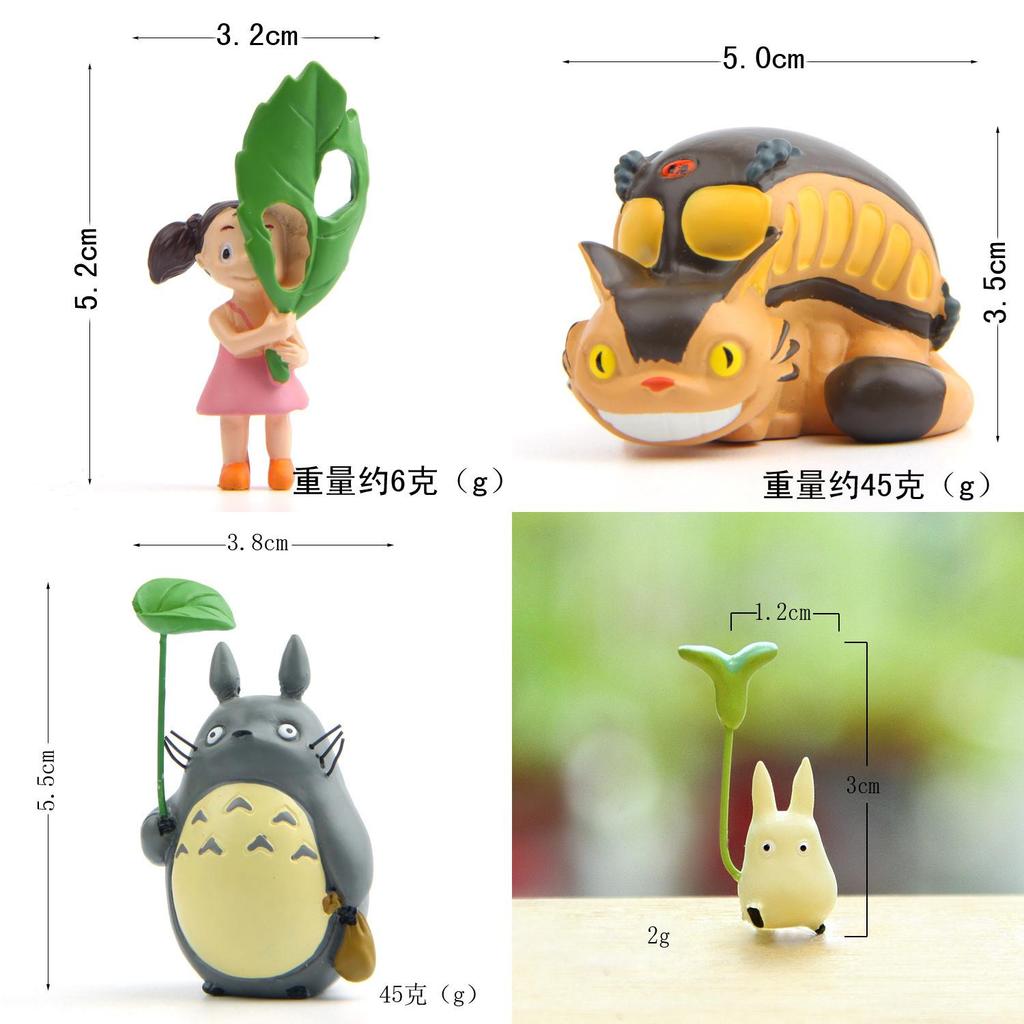 Totoro Themed Synthetic Resin Garden Miniatures For Home Office And Party Decor