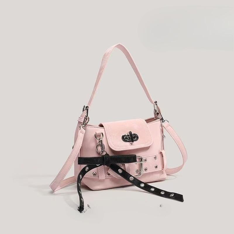 Small-scale Designed Bow-shaped Bag for The Armpit, Single-shoulder Bag, Fashionable Motorcycle Bag, Commuting Handbag