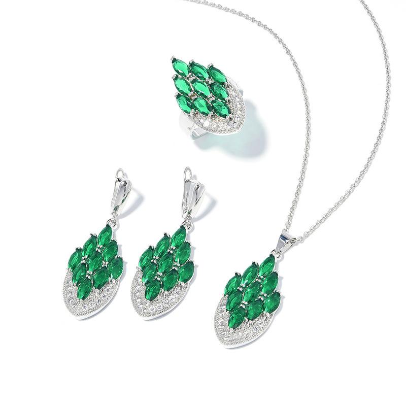 European and American Zircon Exquisite Luxury Peacock Jewelry Bride Wedding Accessories Photography Props Accessories