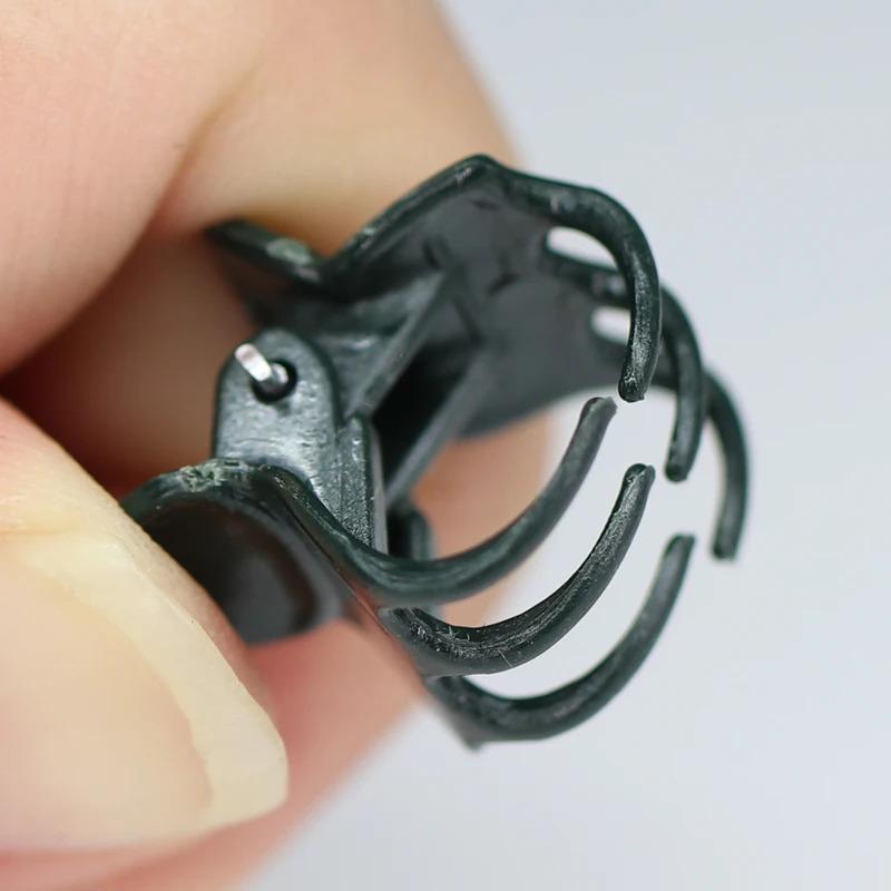 100PCS 6-Claw Plant Clips Climbing Vine Stem Clasp Tied Dark Green Orchid Flowers Support Clamp Bundle Branch Garden Tools