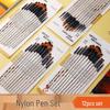 12-Piece Nylon Paintbrush Set for Kids: Gouache, Acrylic & Oil Painting