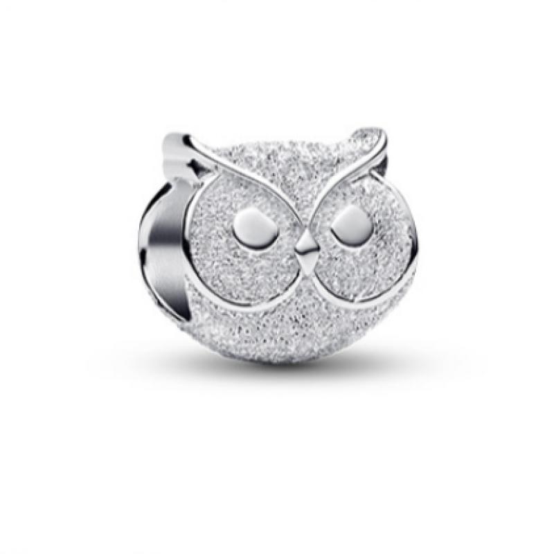 Pandora Textured Owl Mini Charm 794525c00