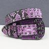 Cintura Unisex Y2K Teschio Strass con Borchie e Decorazioni Effetto Pelle di Serpente