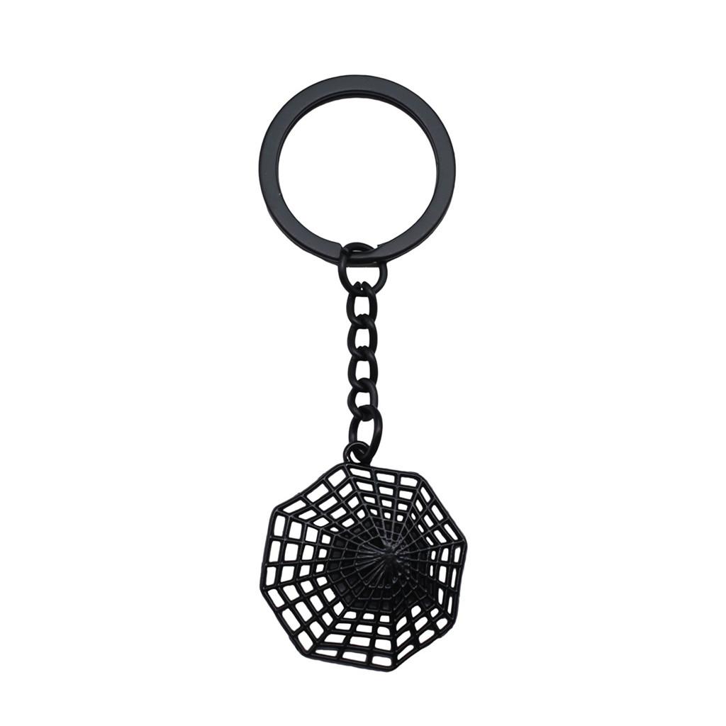 Bat Charm Keychain Spooky Insect Key Holder Halloween Day 28mm Ring