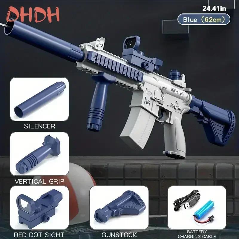 New Water Gun Electric Pistol Shooting Toy Full Automatic Summer Beach Outdoor Fun Toy For Children Boys Girls Adults Gift