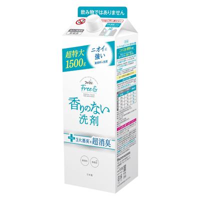 FaFa Free Ultra Con Liquid 1500g & Detergent, Unscented, Refill,