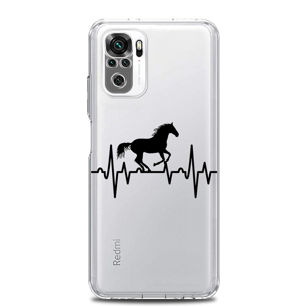 Phone Case For Xiaomi Redmi Note 13 12 5G 9S 9 8 10 11 Pro Plus 4G 9T 13C 12C 10C 9C 9A 7 Pro Clear Cover Animal Art Horse