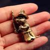 Brass Magician Rat Figurines Miniatures Desktop Ornaments Animal Mouse Crafts Tea Table Pet Home Decor Accessories Decorations