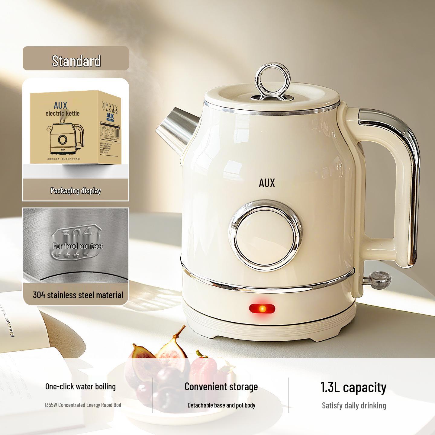 AUX Household Electric Kettle: Automatic Multi-functional Temperature Control & Keep Warm Feature