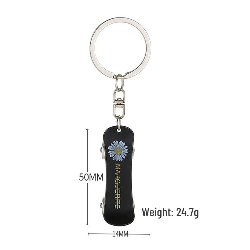 Colorfast Metal Scooter Keychain with Bottle Opener - European & American Style Multifunctional Pendant Gift