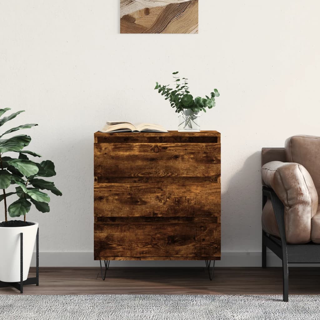 Sideboard Smoked Oak 60x35x70 cm Particleboard
