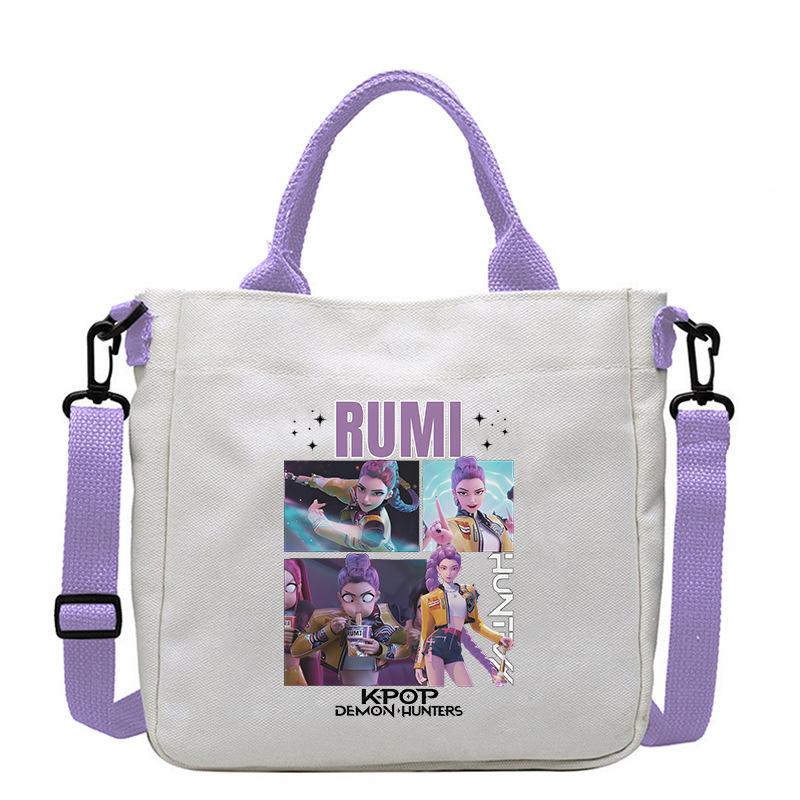 KPop Demon Hunters Anime Women's Crossbody Pouch Aesthetics KPop Demon Hunters Shoulder Bags Korean Fashion Messenger Pouch