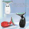 Neck Beauty Massager Anti-Wrinkle Firming Massager with Red Light Therapy Microcurrent Heating Modes Multi-Effect Skin Care Devices for Home Skincare