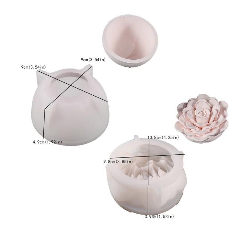 Large Flower Sturdy Silicone Resin Mold for Epoxy Castes Jewelry Dishes Tray Making Creative Craft Supplies Projects