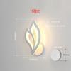 Modern LED Wall Light Fixture Creative Leaf Wall Lamp Wall Decoration LED Night Light For Home Bedroom Lamps Room Decoration