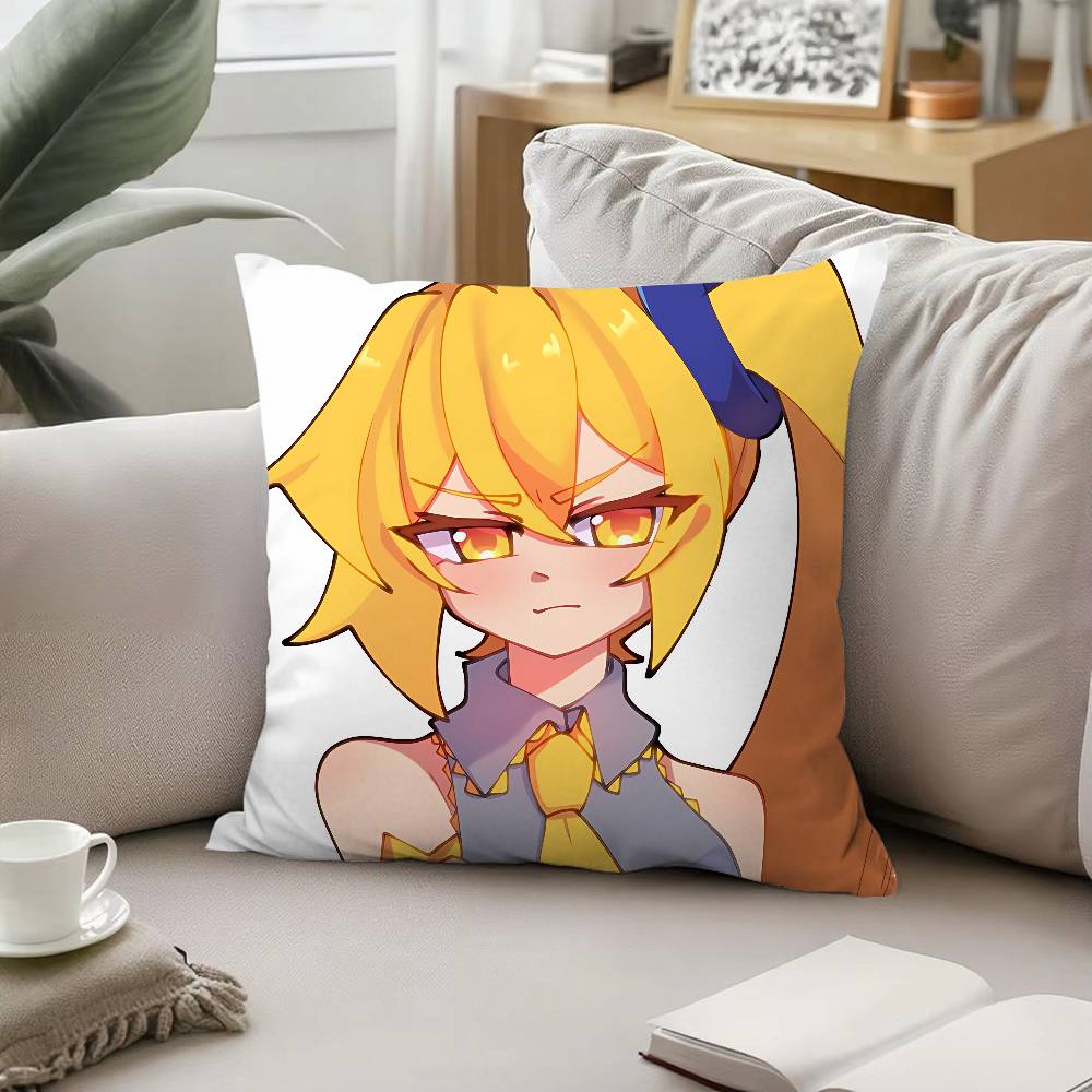 Cute Singer A-Akita Neru Pillow Case Cushion Cover Soft Cute Throw Pillow Case For Car Sofa Pillowcase Polyester With Zipper