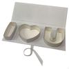 Empty Cardboard Flower Gift Box, U-shaped Packaging Boxes, Decorative for Birthdays