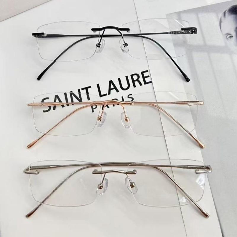 2025 Frameless Gold Wire Rim Glasses for Women & Men: High-Quality, Clear Plano, Myopia-Compatible