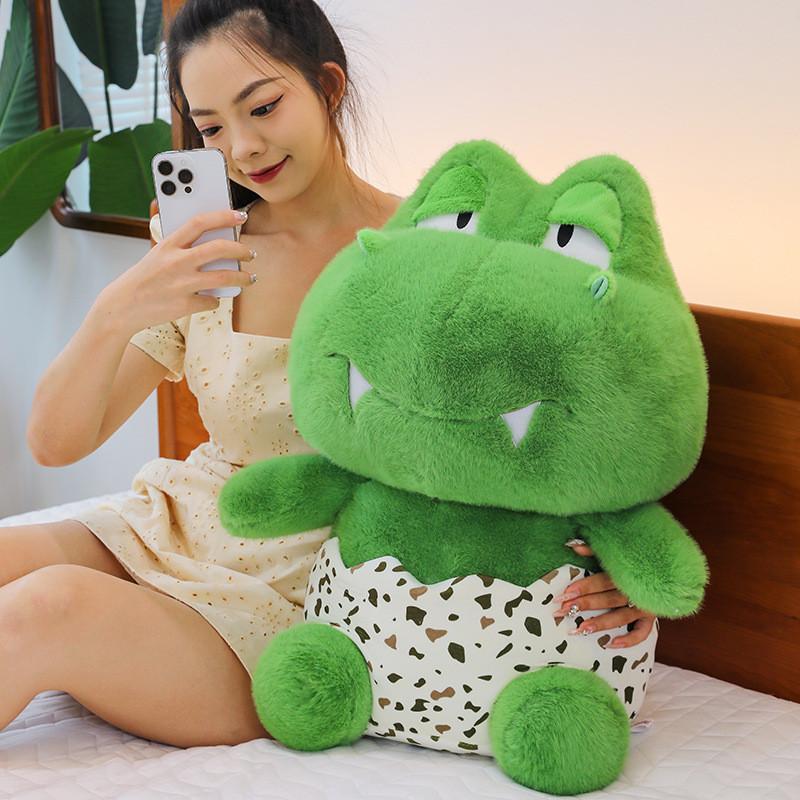 Eggshell Stuffed Dinosaur Plush Toy Kids Fun Cuddly Animal Pp Playtime Cotton