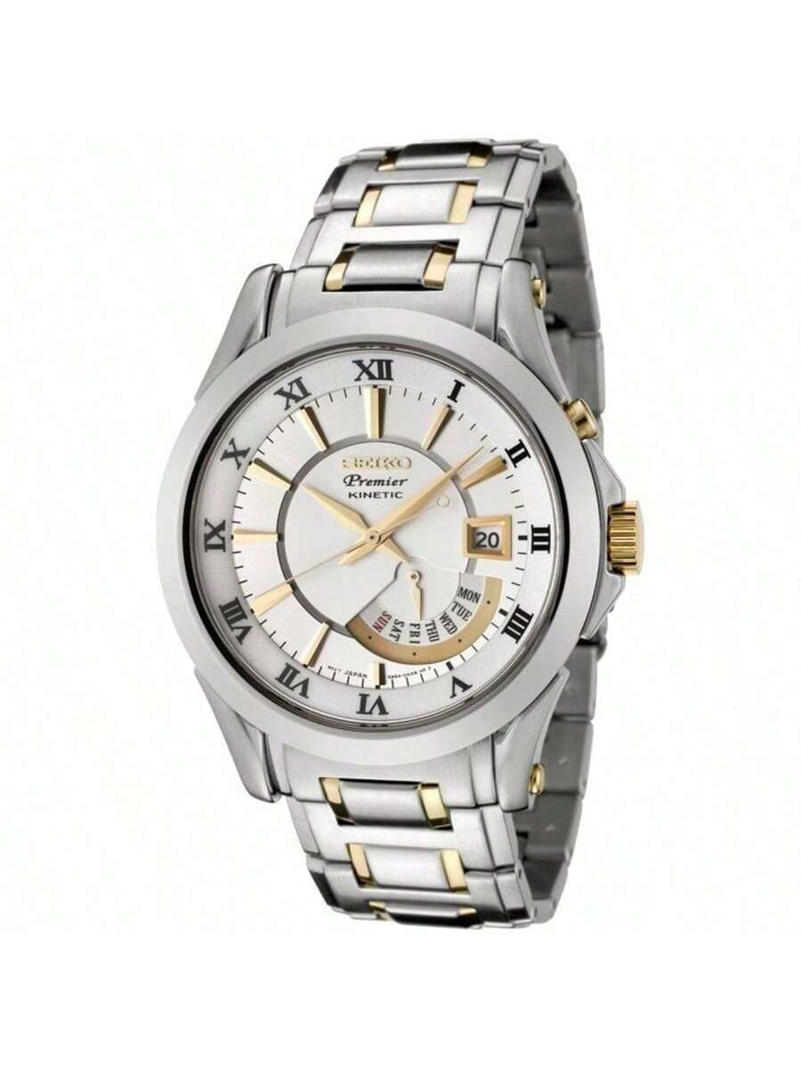 

Серія Premier SRN004J1 Чоловічий кварцовий годинник в стилі Business Casual Сталевий браслет Римські цифри срібний