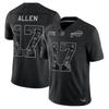 2026 NFL Tribute Black Full Embroidered T-Shirt Casual Sports Top