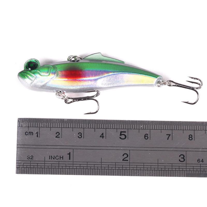 Submerged Vibrating Lure Set12.5G6.5CMWith Sound Beads6Reflective Hook Protruding Eye Bionic Fake Bait Fishing Gear