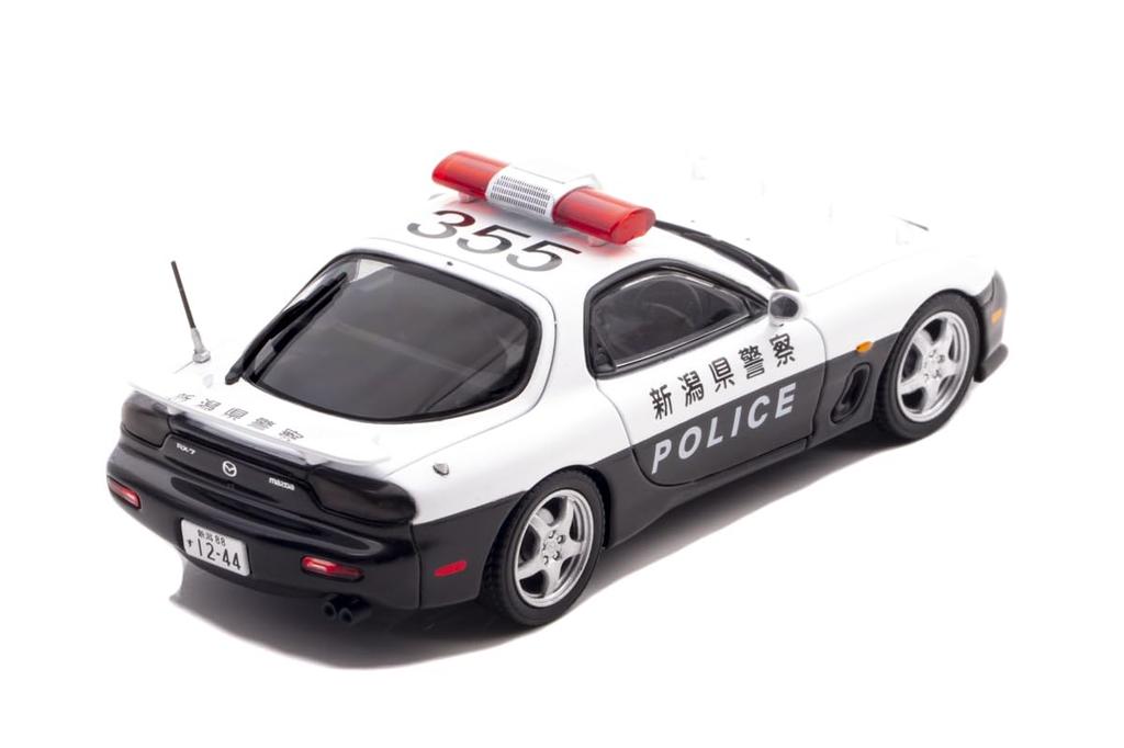 Scale Mazda Type RS 2019 Niigata Prefectural Police Traffic Department Traffic Mobile Unit Vehicle Finished Model H7431912 RAI'S 1/43 RX-7 (FD3S)