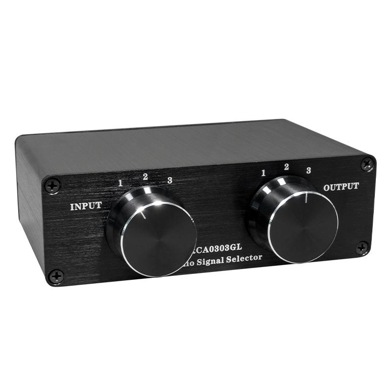 3-IN-3-OUT Passive Stereo Audio Switch Selector