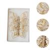 3Pcs Butterfly Christmas Tree Decorations Glitter Butterflies Bedroom Office Hanging for