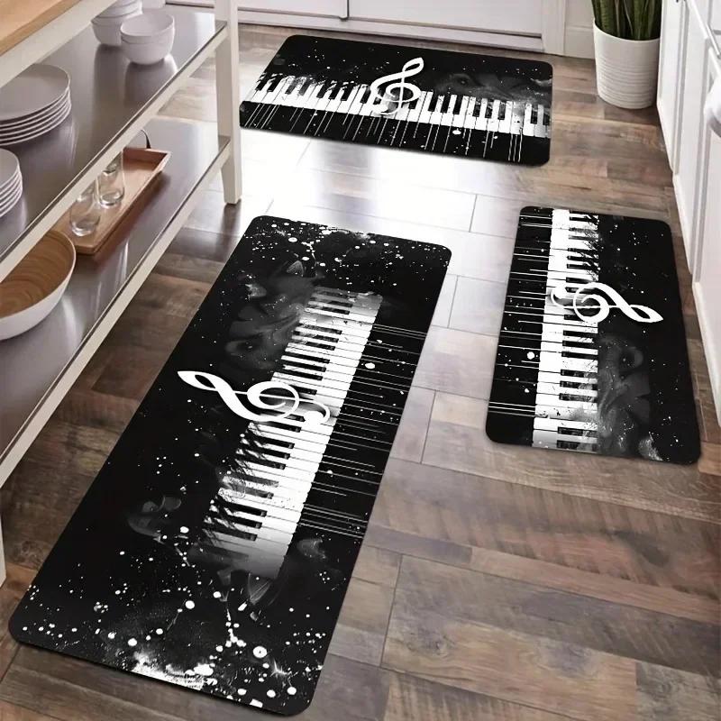 1PC Beach&Wave Pattern Door Mats Kitchen Rugs Non-Slip Pop Design Living Room Rugs Bath Mat Carpet for Home Sink Laundry Decor