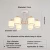 Lampada a sospensione stile crema, luce per ristorante, lampada a sospensione per camera da letto domestica Max 40W Ingresso Camera da letto Cucina Ristorante Scuola Hotel Negozio