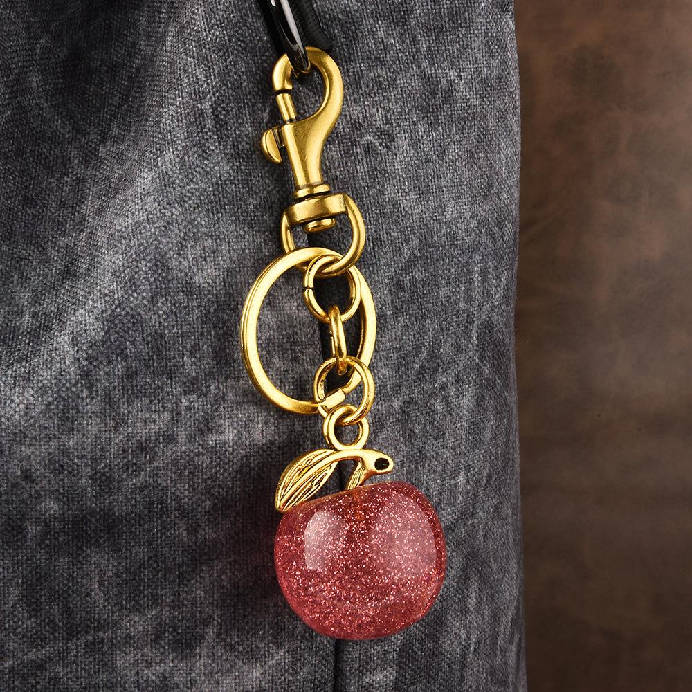 Apple Keychain, Bag Pendant, Women'S Bag Jewelry, Exquisite Car Keychain.