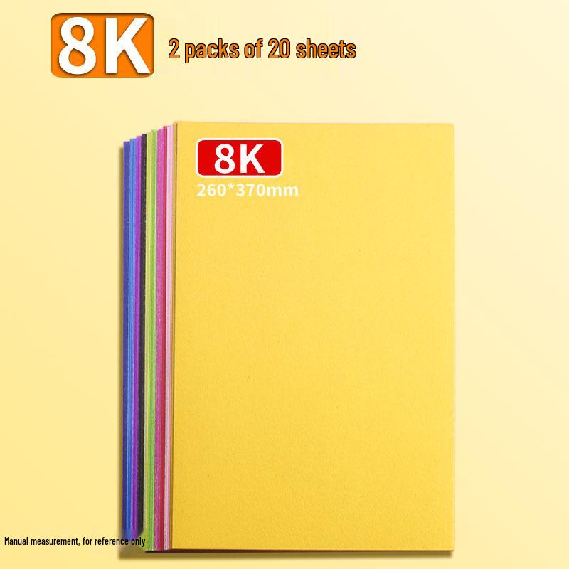 Free Shipping Colored Cardstock: 10 Colors, Thick A4 Origami Paper for Kindergarten Crafts and Student Projects.