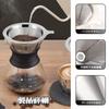 Filtro de Café de Acero Inoxidable Recubierto de Titanio para Café de Goteo, Filtro de Malla Fina Reutilizable [Plateado, 1 Filtro]