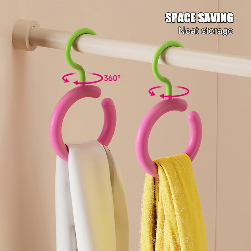 1PC Circles Ring Hat Hanger Storage Hook Baseball Cap Organizer Scarf Towel Tie Storage Holder For Closet Bedroom Saving Space