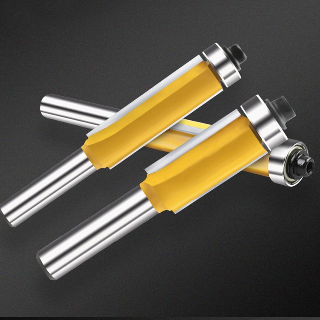 Flush Trim Router Bits Carbide 8mm Milling Cutting Milling Tools For Laminate Board Acrylic Wood Synthetic Material Metal Edge