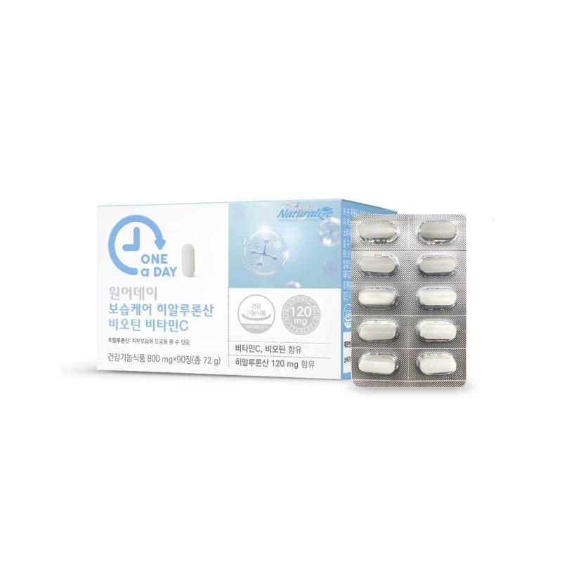 

One Day Moisturizing Care Hyaluronic Acid Biotin Vitamin C 1 box, 3-month supply