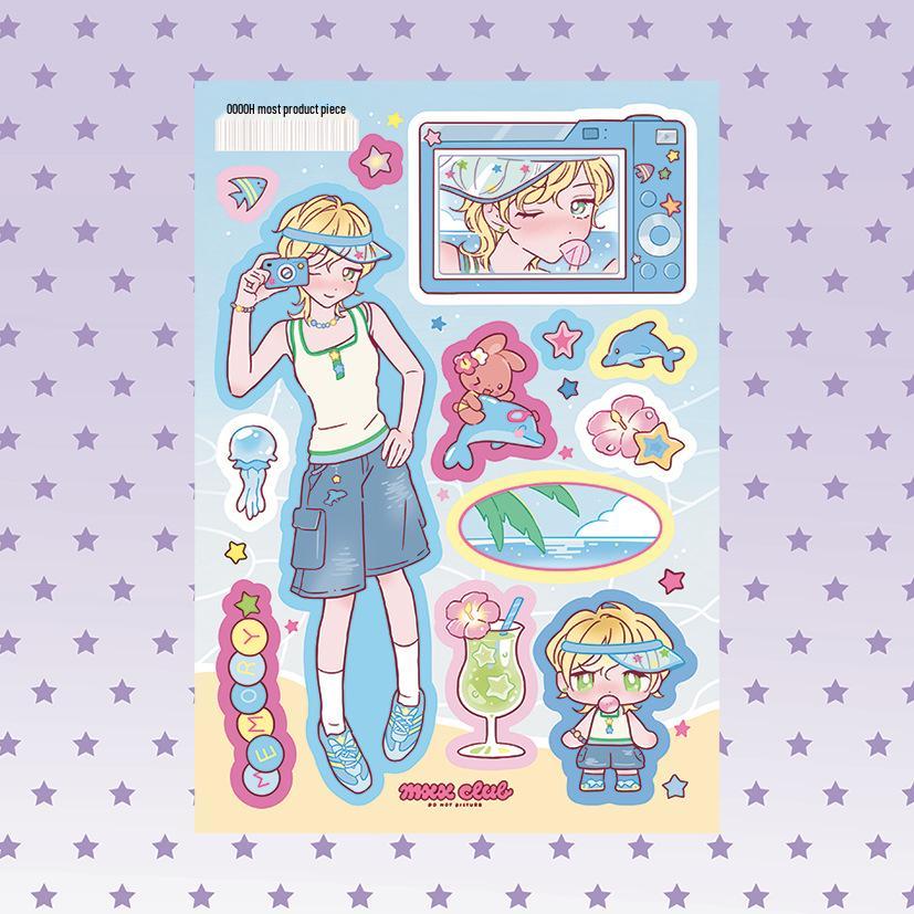 

Корейские милые наклейки с персонажами девочек - Сладкое и креативное DIY украшение