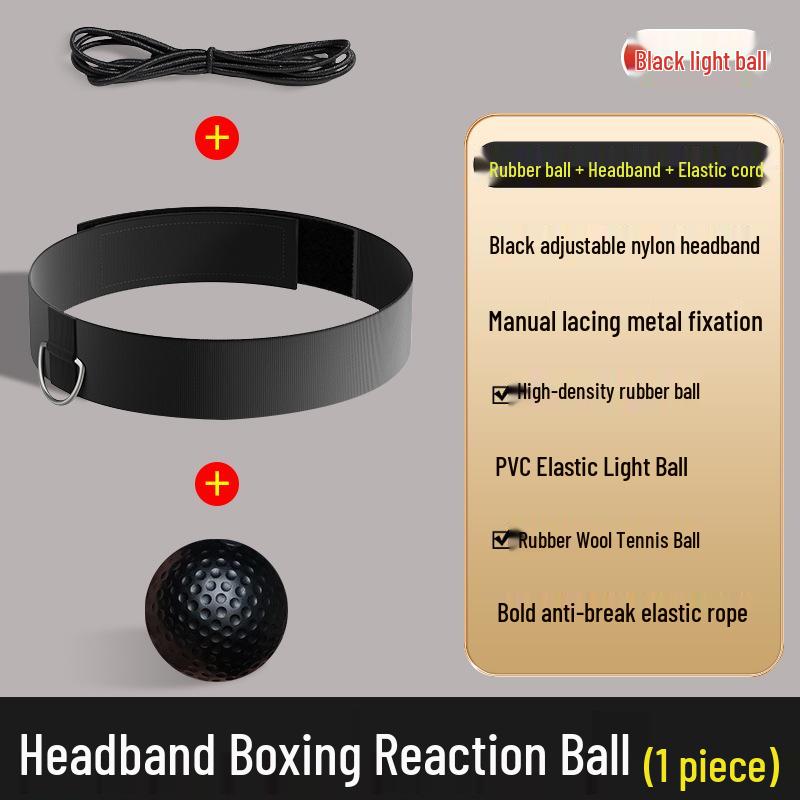 Magic Tyson Boxing Reflex Ball Training Headband for Children's and Adult's Concentration and Skill Development