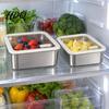 Heavy Duty Metal Storage Tins 304 Stainless Steel Food Containers with Glass Lids Leakproof Bento Lunch Box Leak Proof Kitchen Organizers Set,