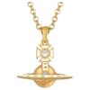 VIVIENNE WESTWOOD Nana Collaboration Classic Sphere Pattern Medium Necklace Women Necklace Gold White Light-Daffodil 630203IL-02RA09