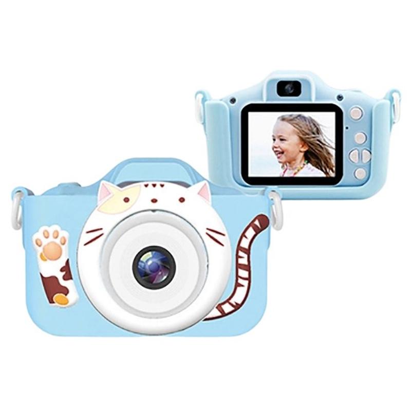 

M8 2.0 Inch HD Dual Camera Digital Children Camera with Photo Video Game Support TF Card Blue