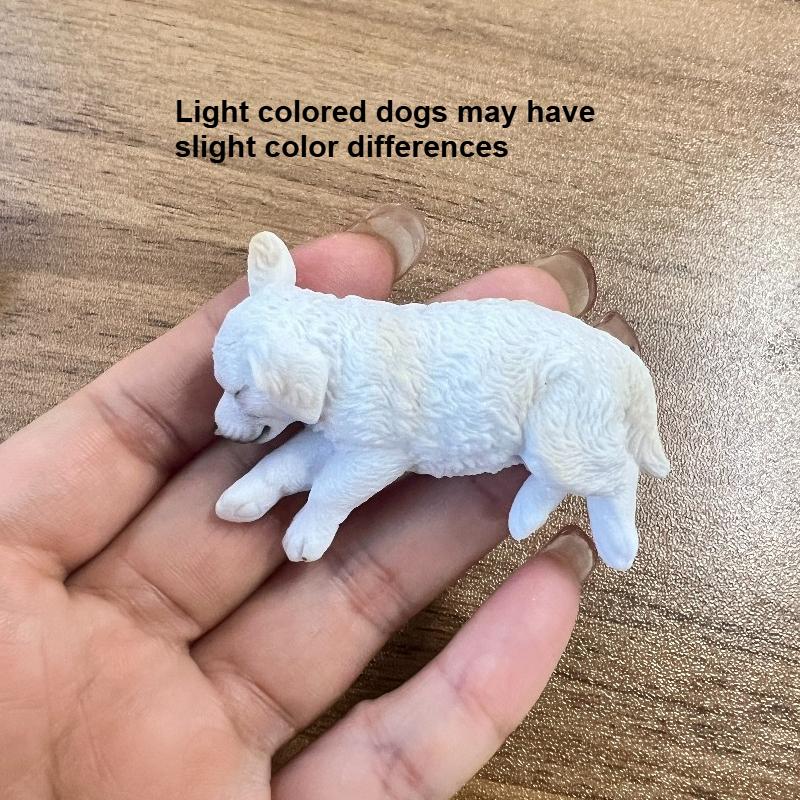 1 pezzo Golden Retriever Cane Resina Auto Ornamenti Cucciolo Cane Carino Giocattolo Figura Statua per Cruscotto Auto Tavolino Decorazione Accessori