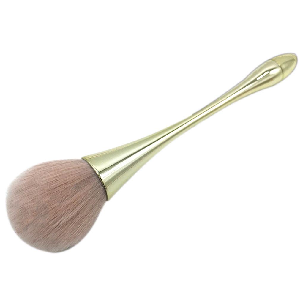 Fluffy Flawless Blush/Highlighter/Powder/Blending Face Makeup Brush Large Brush золотой
