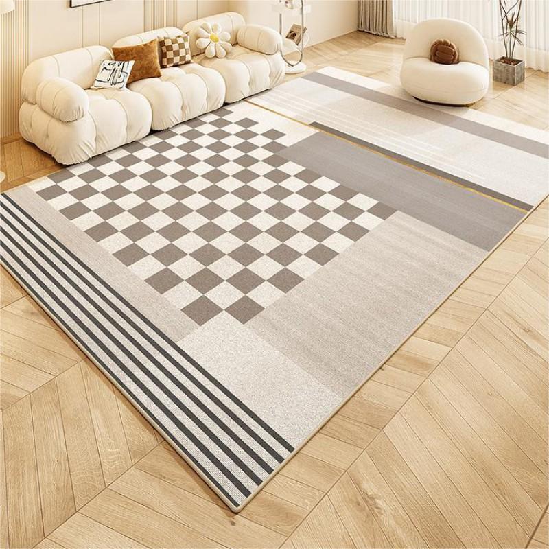 Modern Minimalist Abstract Print Area Rug Living Room Non-Slip Washable Floor Mat Bedroom Bedside Carpet
